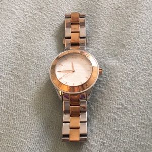 Armani exchange two tone watch